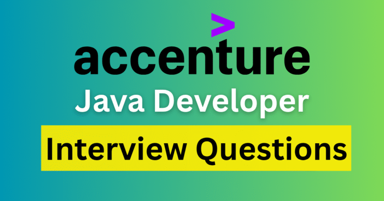 Accenture Java interview questions