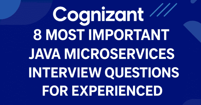 cognizant-java-microservices-interview-questions