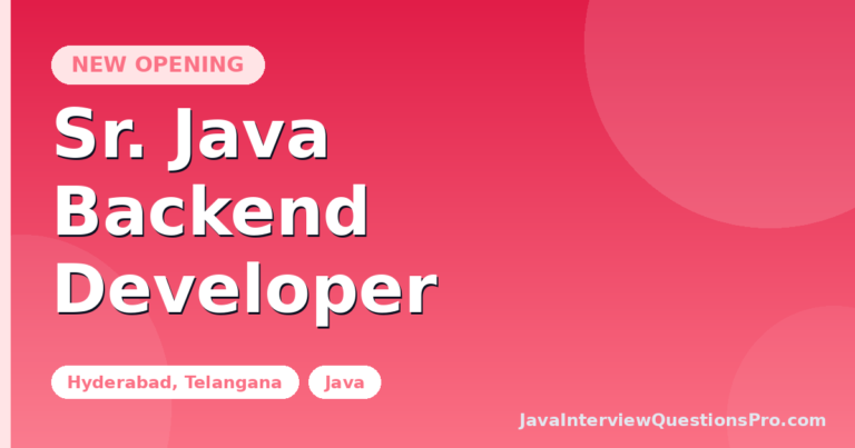 Sr. Java Backend Developer at ascendion — Hyderabad, Telangana