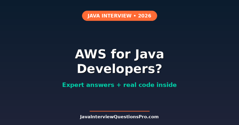 AWS Interview Questions for Java Developers 2026