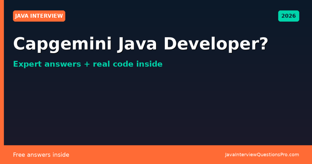 (New) TCS Java Developer Interview Questions (3 to 5 Years Experience ...