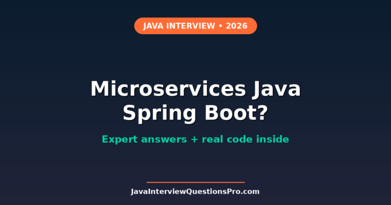 Microservices Interview Questions Java Spring Boot 2026