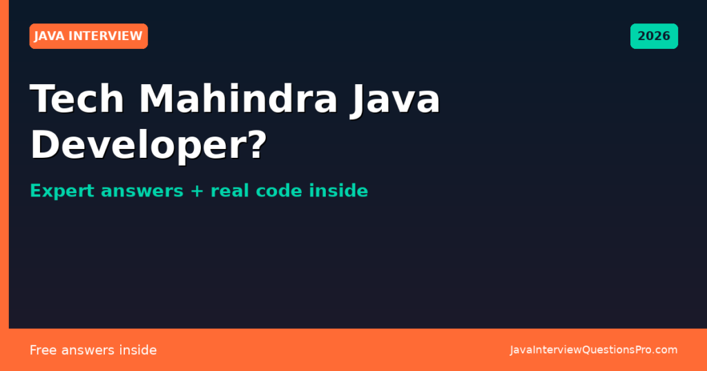(New) TCS Java Developer Interview Questions (3 to 5 Years Experience ...