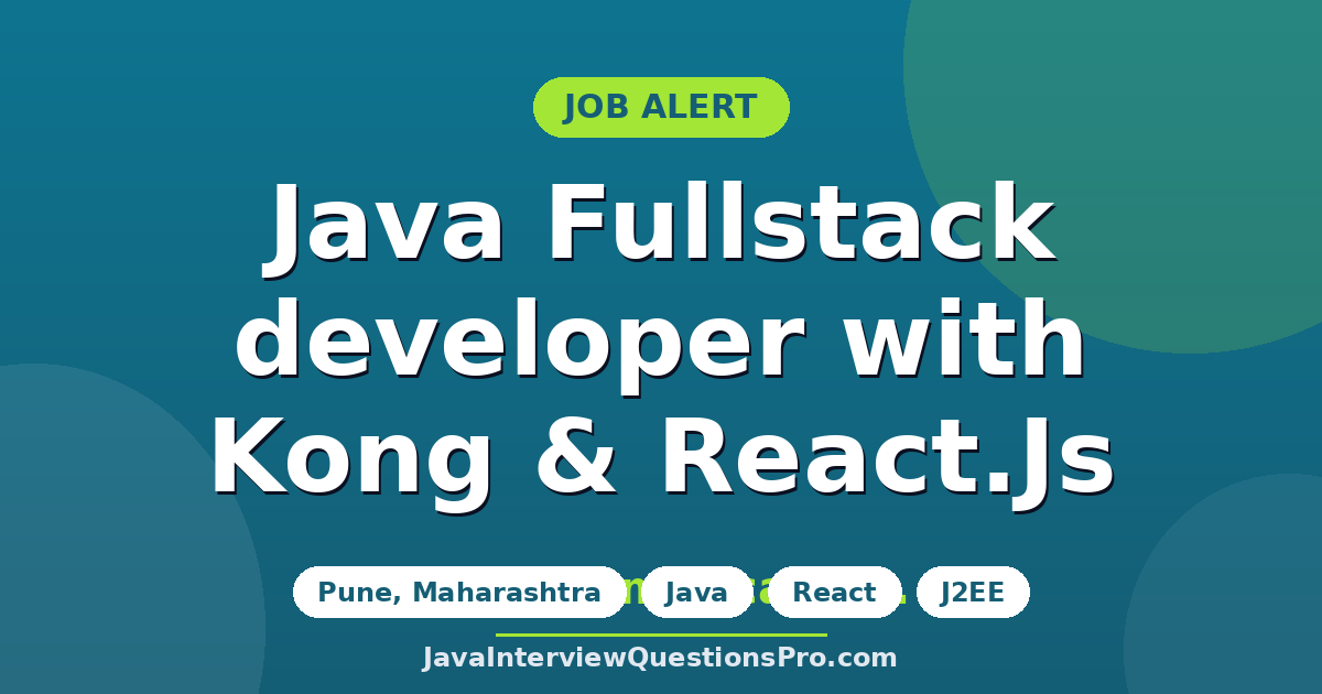 Java Fullstack developer with Kong & React.Js at NTT America, Inc