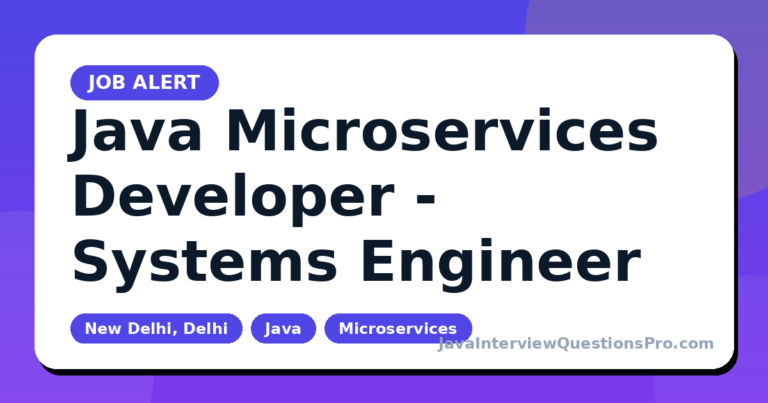 Java Microservices Developer - Systems Engineer at Autozone — New