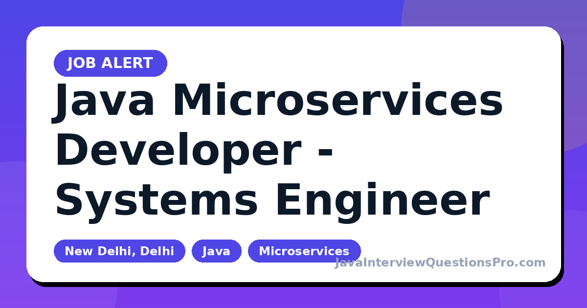 Java Microservices Developer - Systems Engineer at Autozone — New