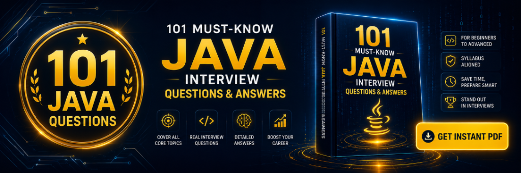 101 Must-Know Java Questions PDF - Instant Download