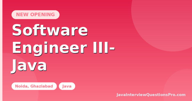 Software Engineer III- Java at UKG — Noida, Ghaziabad
